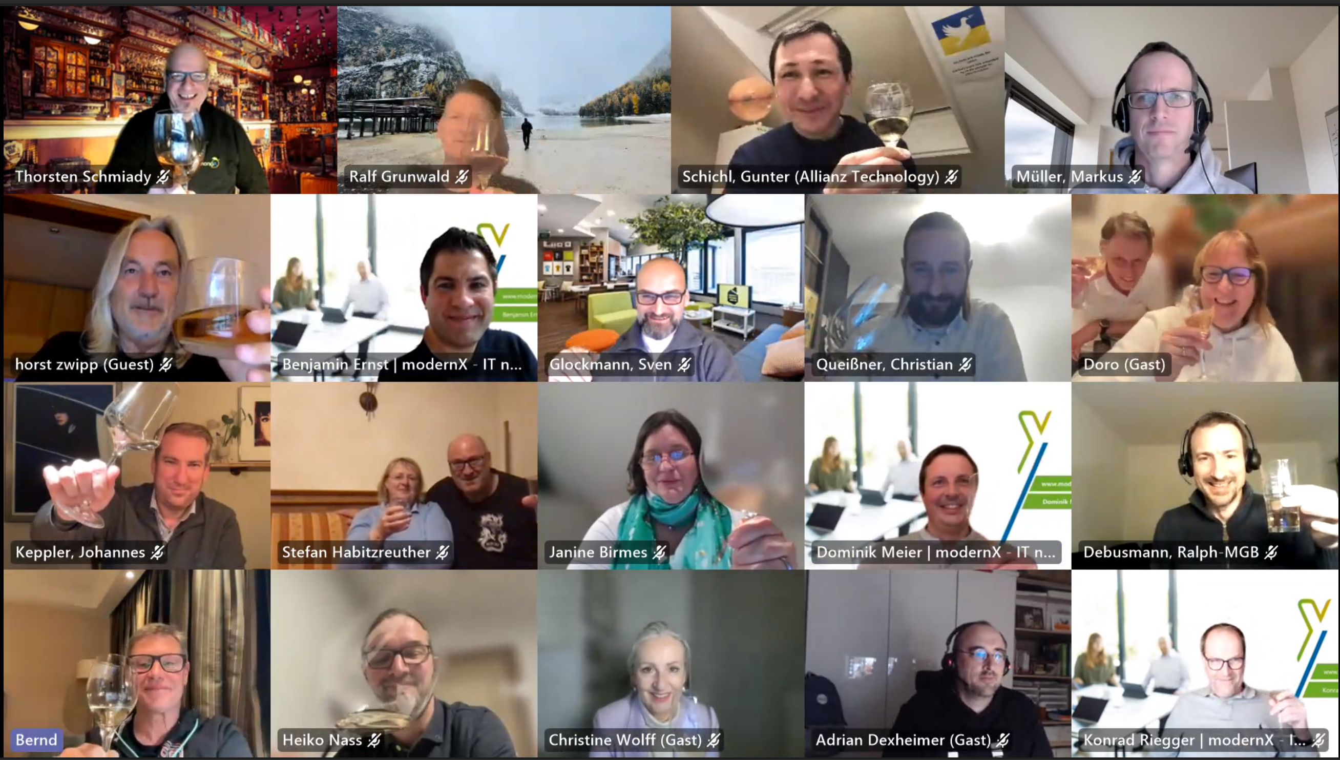 Screenshot mit den Teilnehmenden des 6. CIOspirit