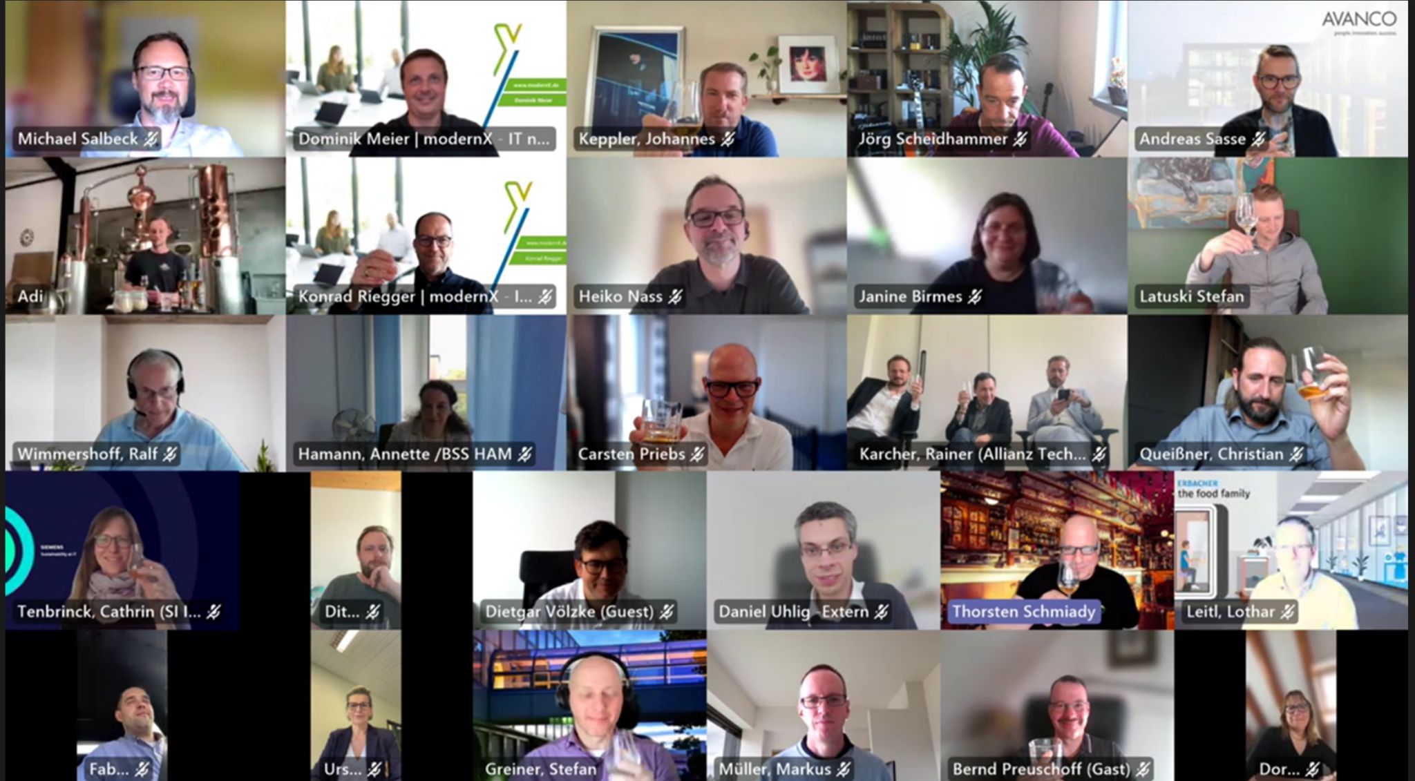 Screenshot mit den Teilnehmenden des 7. CIOspirit